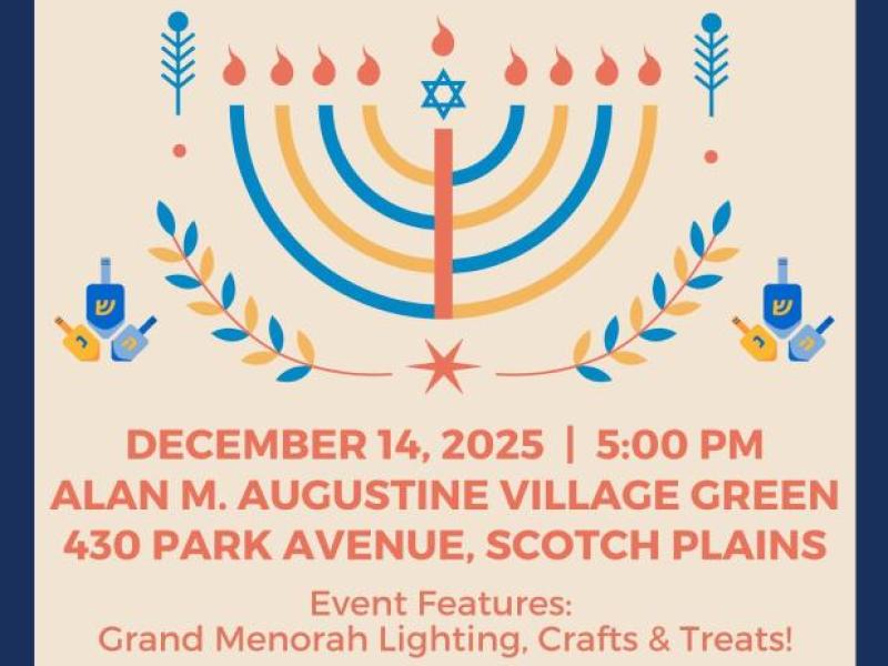 Scotch Plains Menorah Lighting